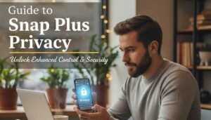 Martin the tech expert discussing Snapchat Plus privacy settings in a cafe, Snapchat Plus privacy settings