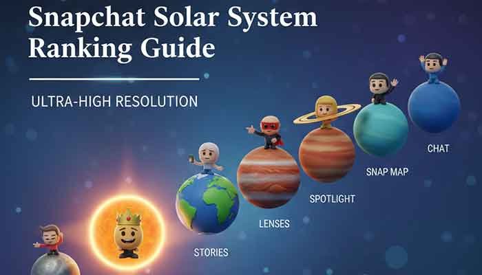 Infographic showing the order of Snapchat Plus planets and their meanings