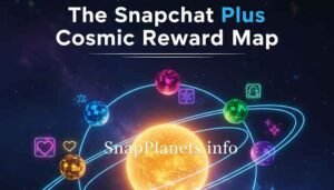 Digital representation of the Snapchat Plus Friend Solar System 2026, Snapchat Plus rewards