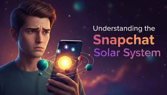 Snapchat Friend Solar System interface on a smartphone