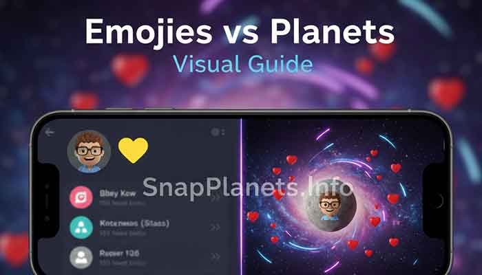 Comparison of Snapchat Best Friends vs Planets and Snapchat Plus Solar System planet.