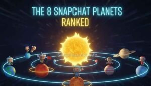 Snapchat Friend Solar System planets ranking from Mercury to Neptune, Snapchat Planet Rank Different.