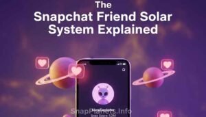 A 3D render of Snapchat planet icons with pink and red heart decorations, Snapchat planet hearts meaning