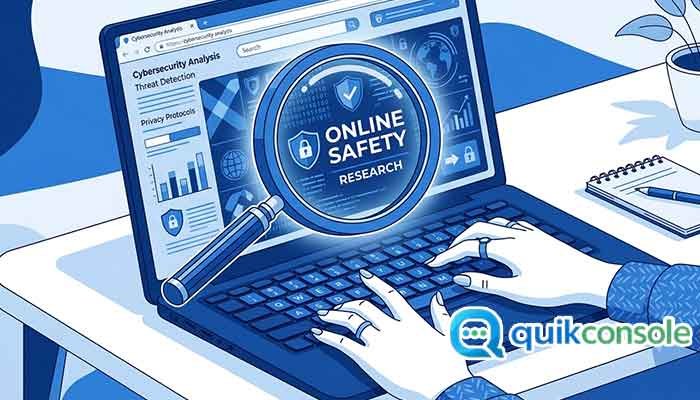 Check safety check before signup in Quikconsole Com